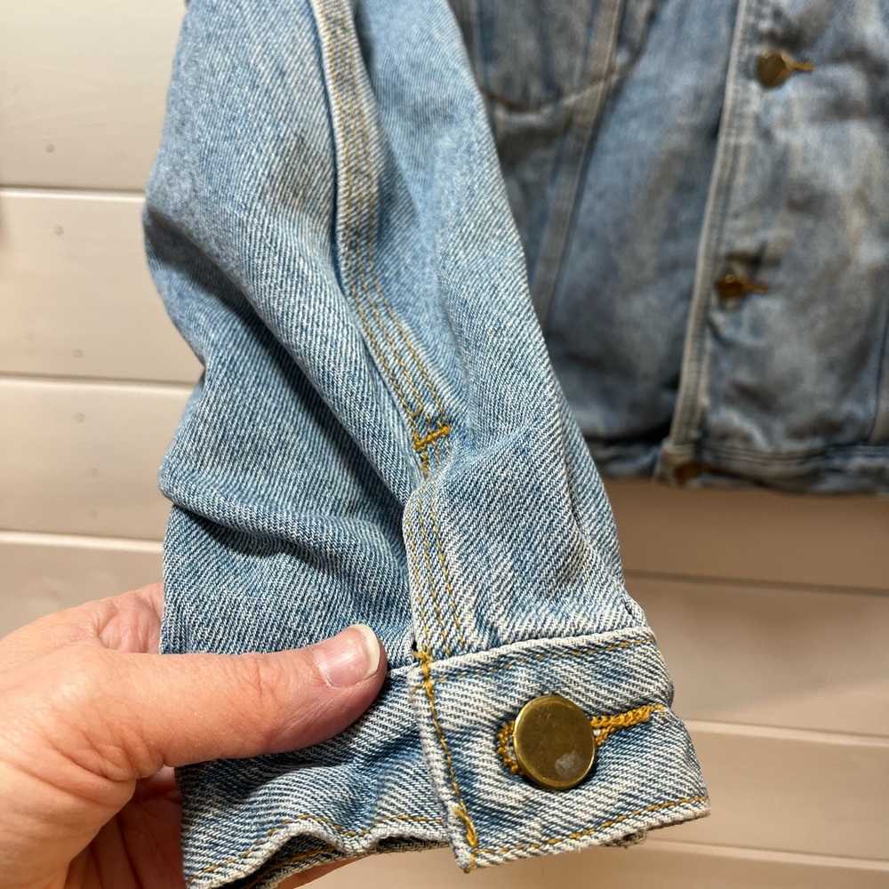 BZJ Blue Denim Jacket Size L Vintage unisex - Picture 5 of 11